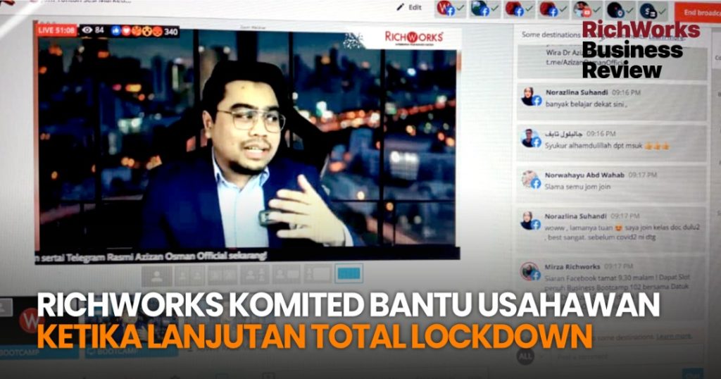 RichWorks Komited Bantu Usahawan Ketika Lanjutan Total Lockdown