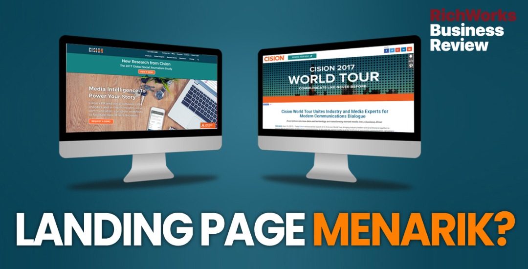 Landing page menarik