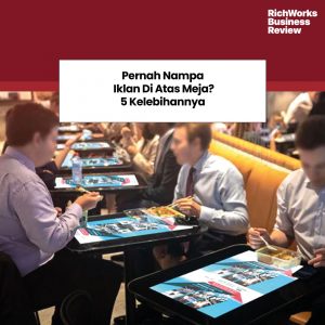 iklan atas meja